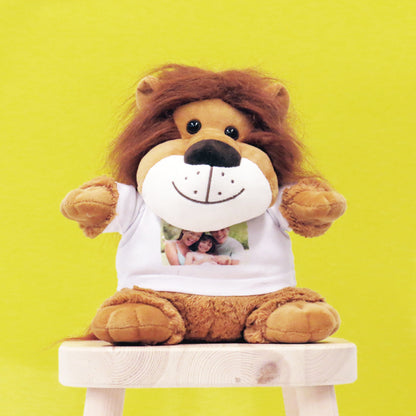 Peluche León personalizado con foto