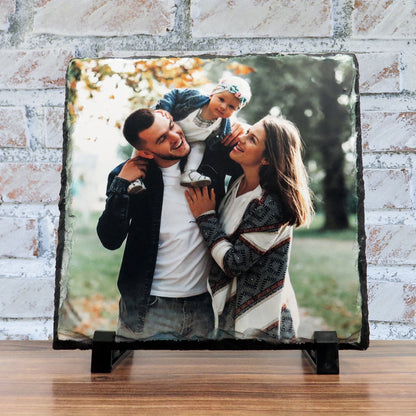 Pizarra 20x20cm personalizada con foto